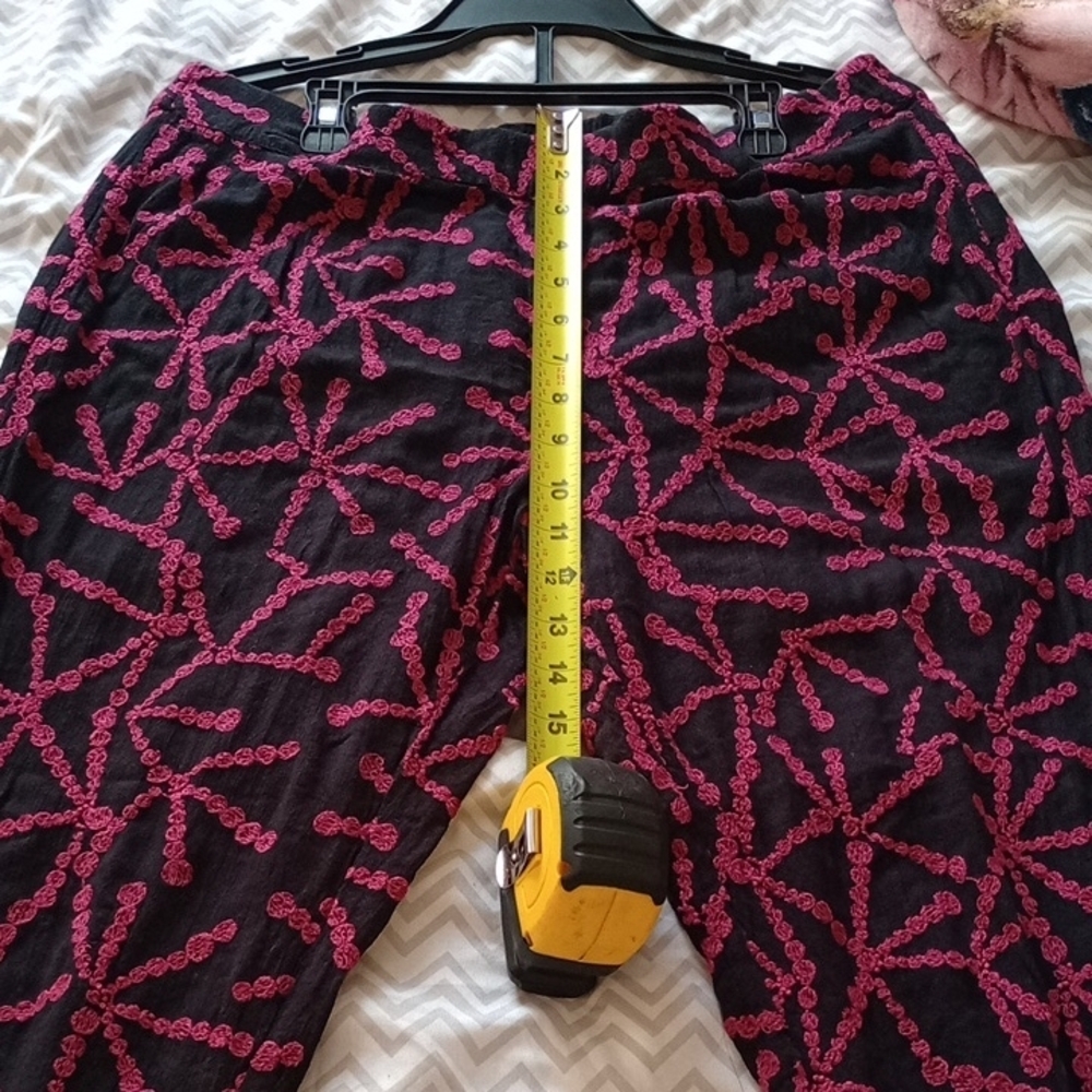 Free People Ankle Jeans with‎ Pink Pattern - Picture 7 of 11